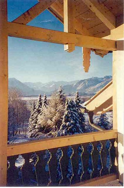 Blick vom Balkon