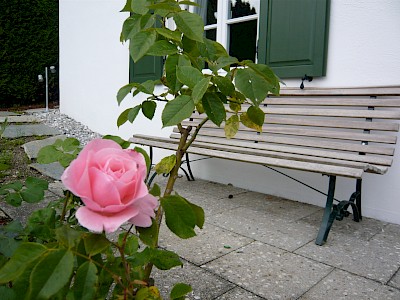 Bankerl vor'm Haus